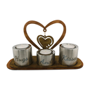 Embracing Hearts Candle Trio Set