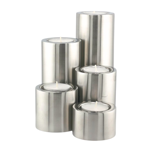 [DCTT_027] Stainless Steel Candle (T-light) Holder Set of 5