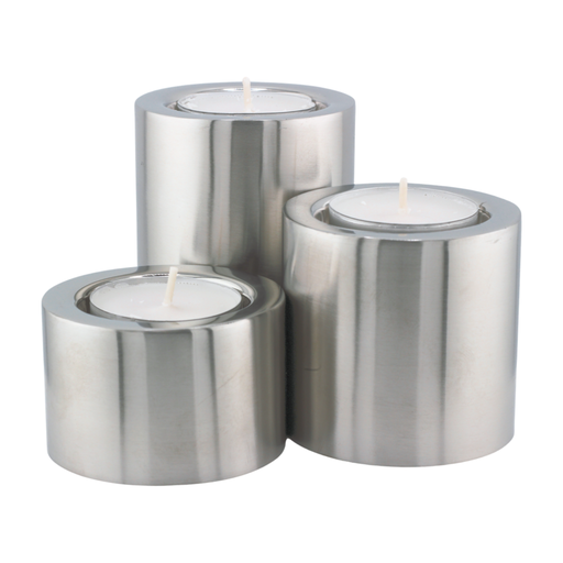[DCTT_028] Stainless Steel Candle (T-light) Holder Set of 3