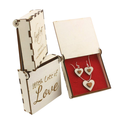 [DCWP_007] Handcrafted Wood Jewelry Set with Box