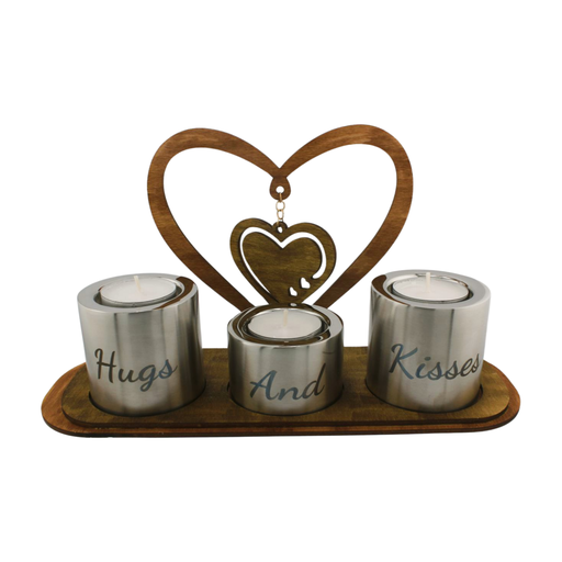 [DCWP_011] Embracing Hearts Candle Trio Set