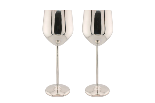 [DCBW_006] Stainless Steel Goblet Wine Glass Set of 2