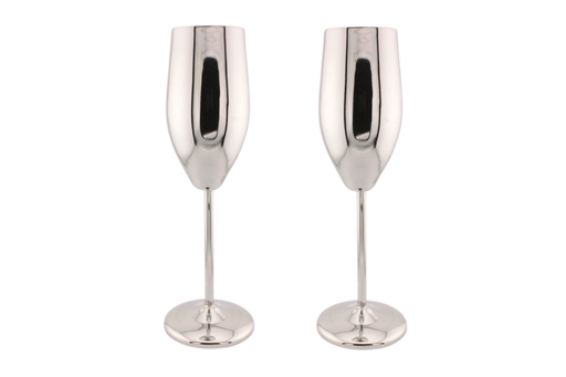[DCBW_007] Stainless Steel Sleek Champagne Glass Set of 2